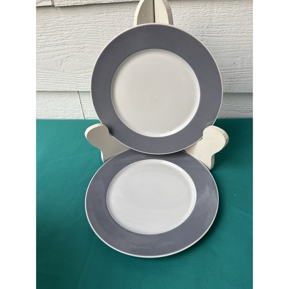 Bone Collector Other - Block Spal Grey Tones Portugal China Resonance 2 Salad Plates 8" Jack Prince